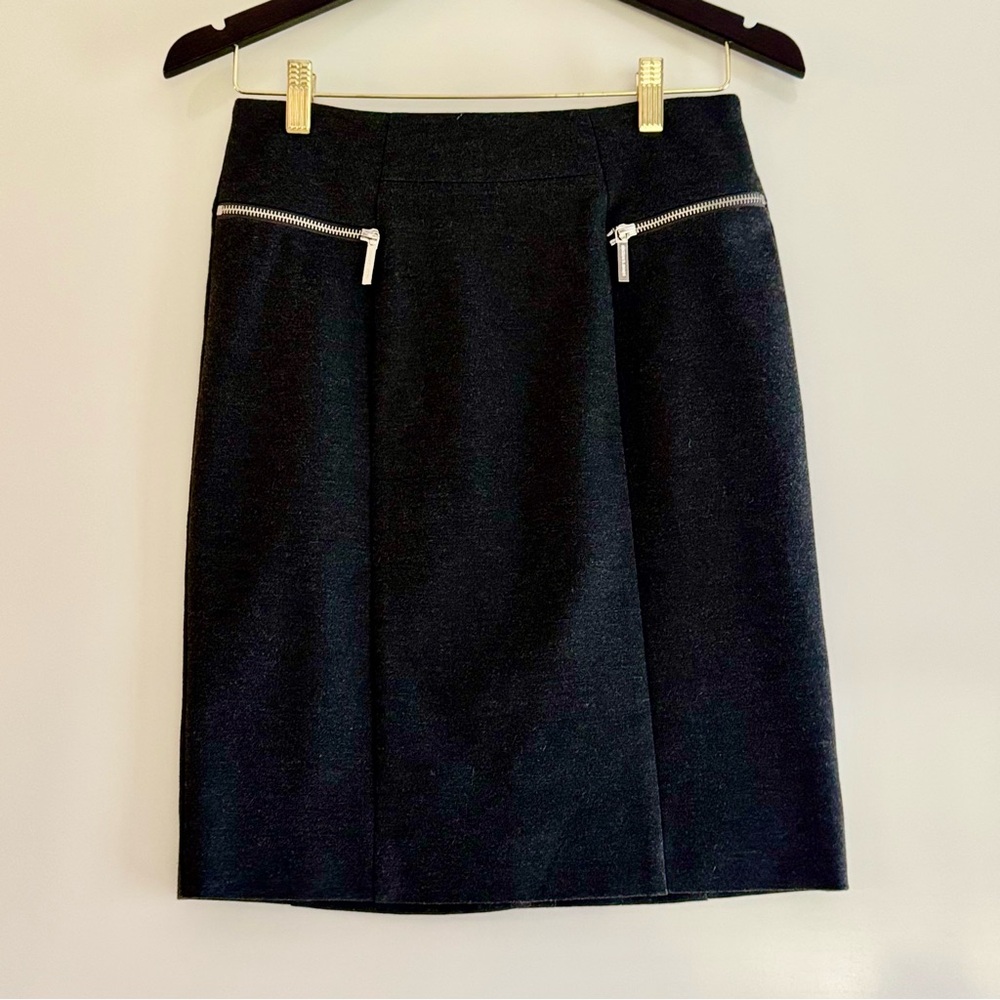 MICHAEL KORS Black Skirt with Zipper Accents